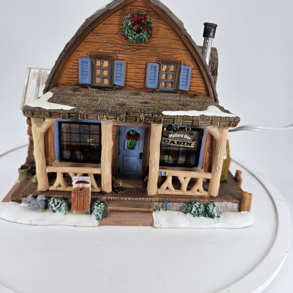 Lemax 15216 Lighted Mallard Bay Cabin 2011 Christmas Village in Box Tested - Picture 9 of 12